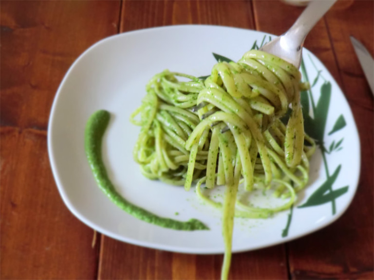 Linguine Con Pesto Di Rucola Le Ricette Di Casina